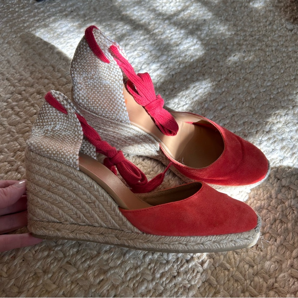 Castaner Red Suede Carina Espadrilles size 38